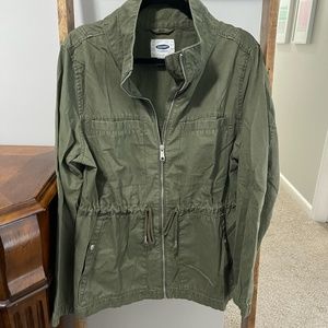 EUC XL Old Navy green utility jacket or field jacket